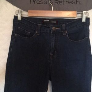 High rise cigarette leg jeans